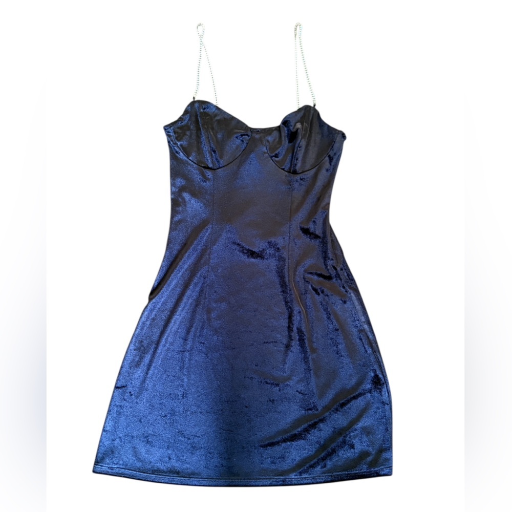 H&M Divided Black Velvet Dress XS
